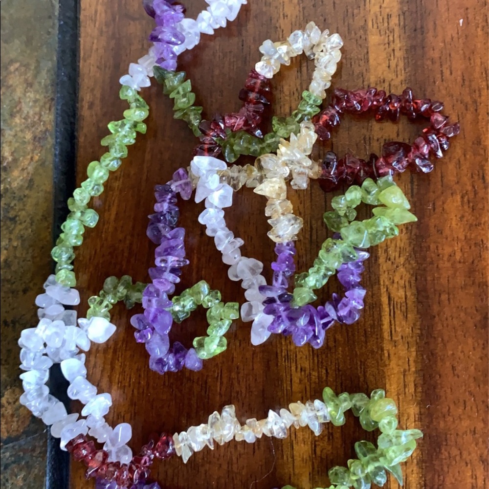 Authentic Stones - 2 bracelets 2 necklaces